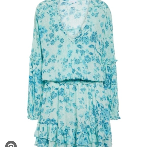 NEW with Tags!  Poupette St. Barth Ilona Mini Dress in  Aqua Grasse Sz. S - Picture 2 of 9
